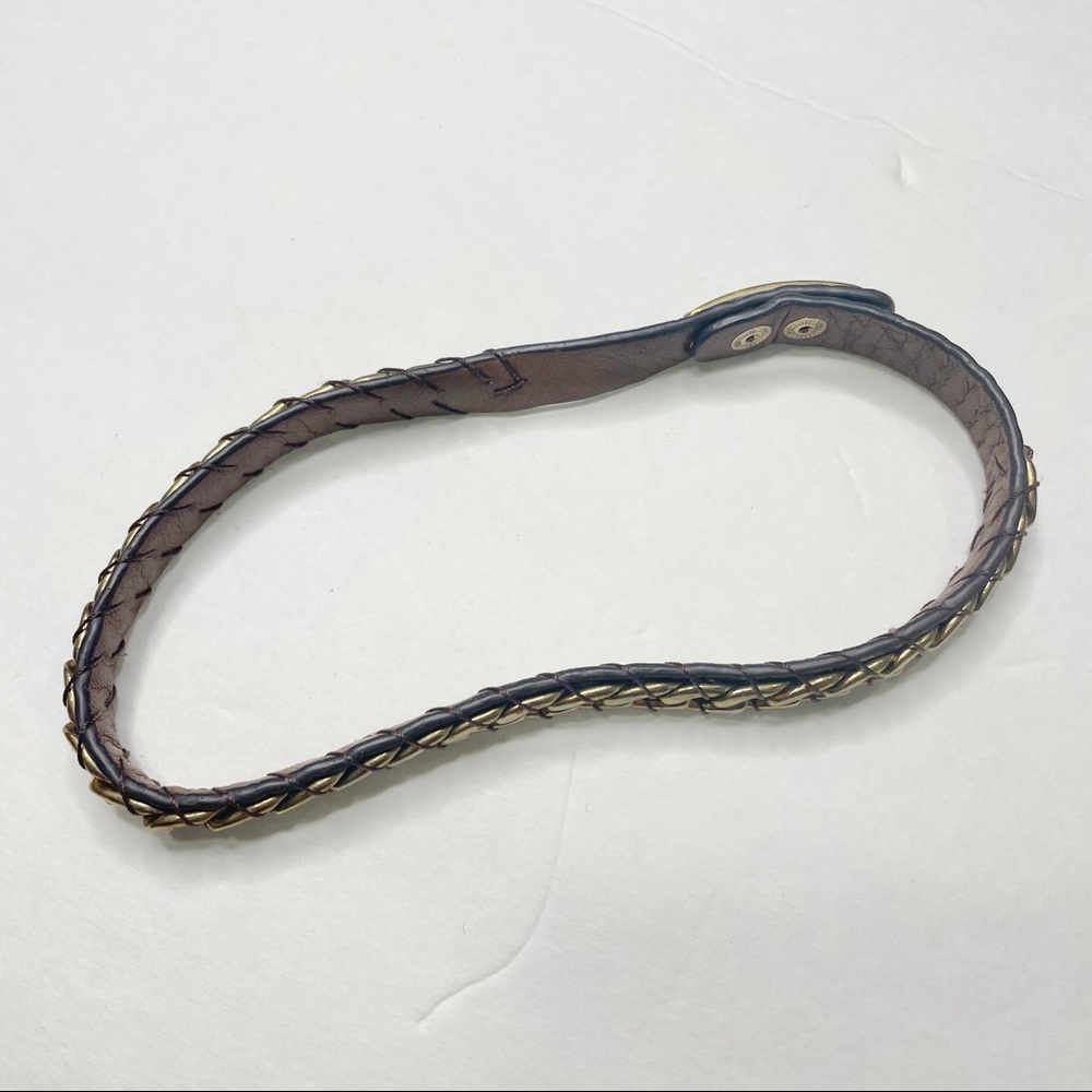 Michael Kors Leather Chain Wrap Bracelet in Brown Gold - Picture 5 of 5